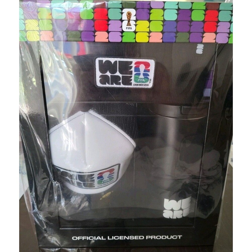 FIFA World Cup 2026 Trucker Hat, Beanie & Water Bottle 3-Piece Gift Set - NEW